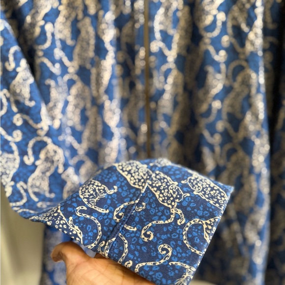 Lilly Pulitzer Leona Zip Up Jacket Women’s XL Navy Pockets Stretch UPF 50+ Comfy - Picture 4 of 10